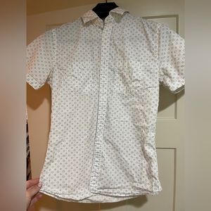 Mens express button down short sleeve